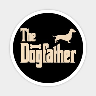 Mens Dachshund Dog Lovers Gifts The Dogfather Men Tee Magnet